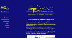 Desktop Screenshot of gitarrengalerie-bremen.de